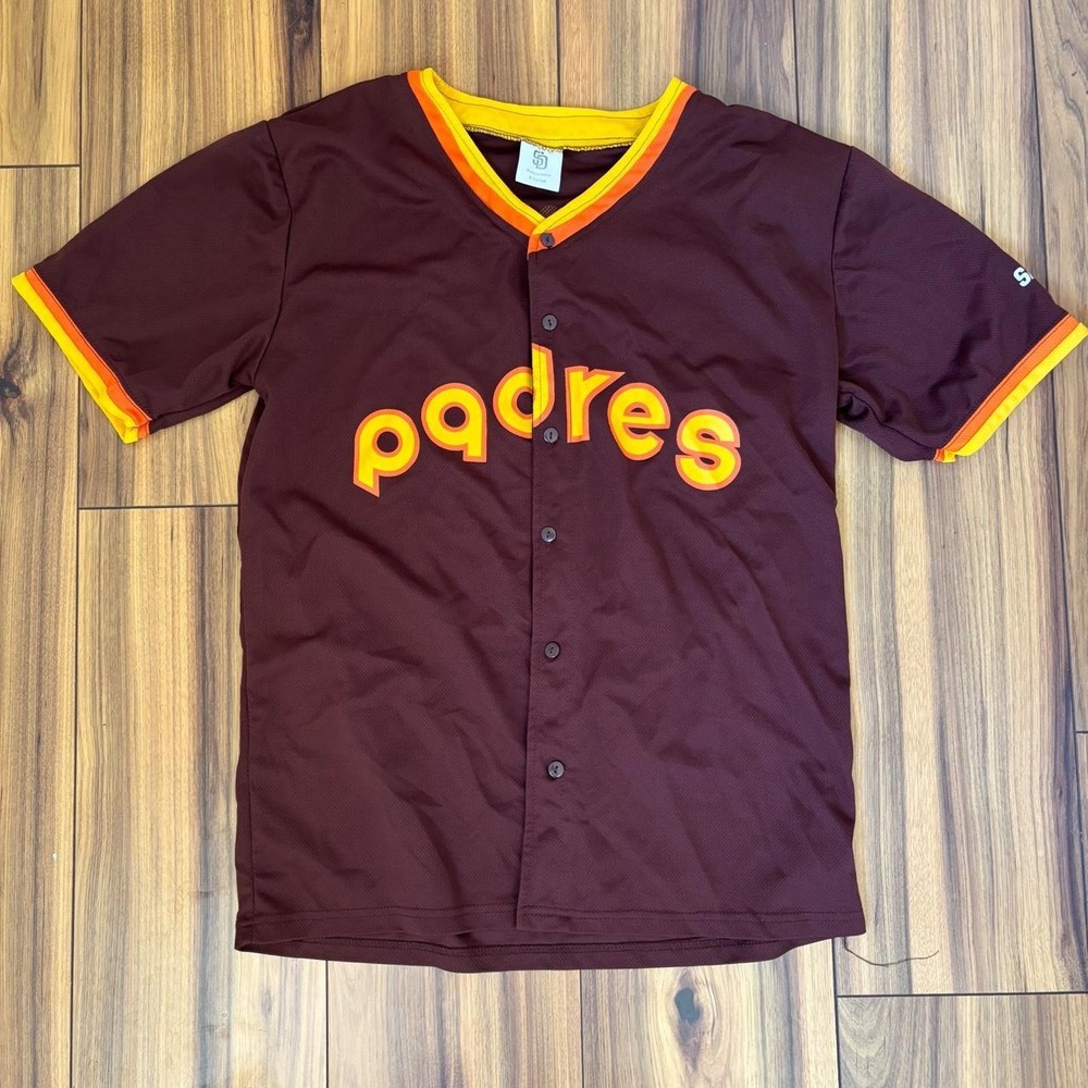 Retro San Diego Padres Garvey Jersey XL Brown 6 Womens